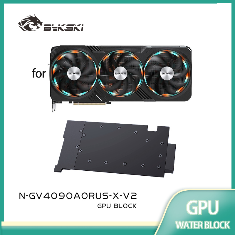 Rtx 4090 Water Block Full Cover - Bykski Water Block voor Gigabyte GeForce