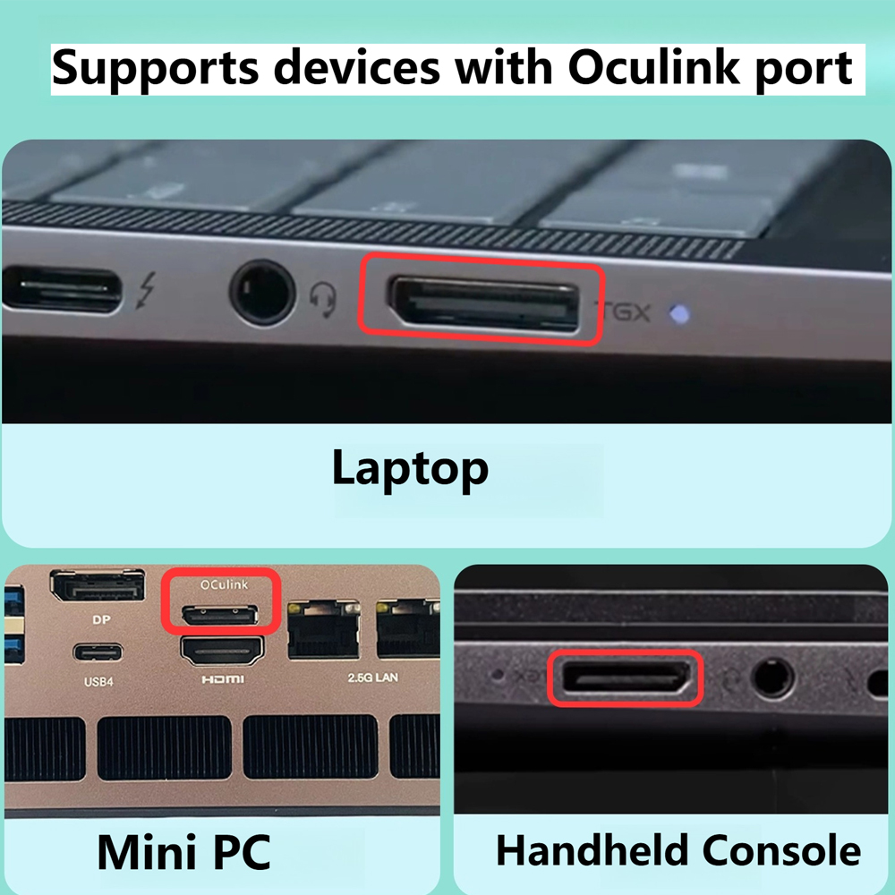 eGPU PCIe 4.0 x4 Oculink/M.2 E - Oculink Gpu Dock Station recensie en prijs