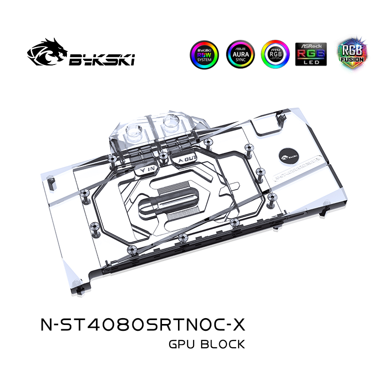 Bykski N-ST4080SRTNOC-X GPU-bl - Rtx 4080 Water Cooling Block recensie en prijs