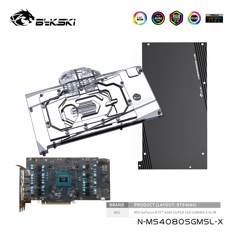 Bykski Waterblok Voor MSI Gefo - Rtx 4080 Water Cooling Block recensie en prijs